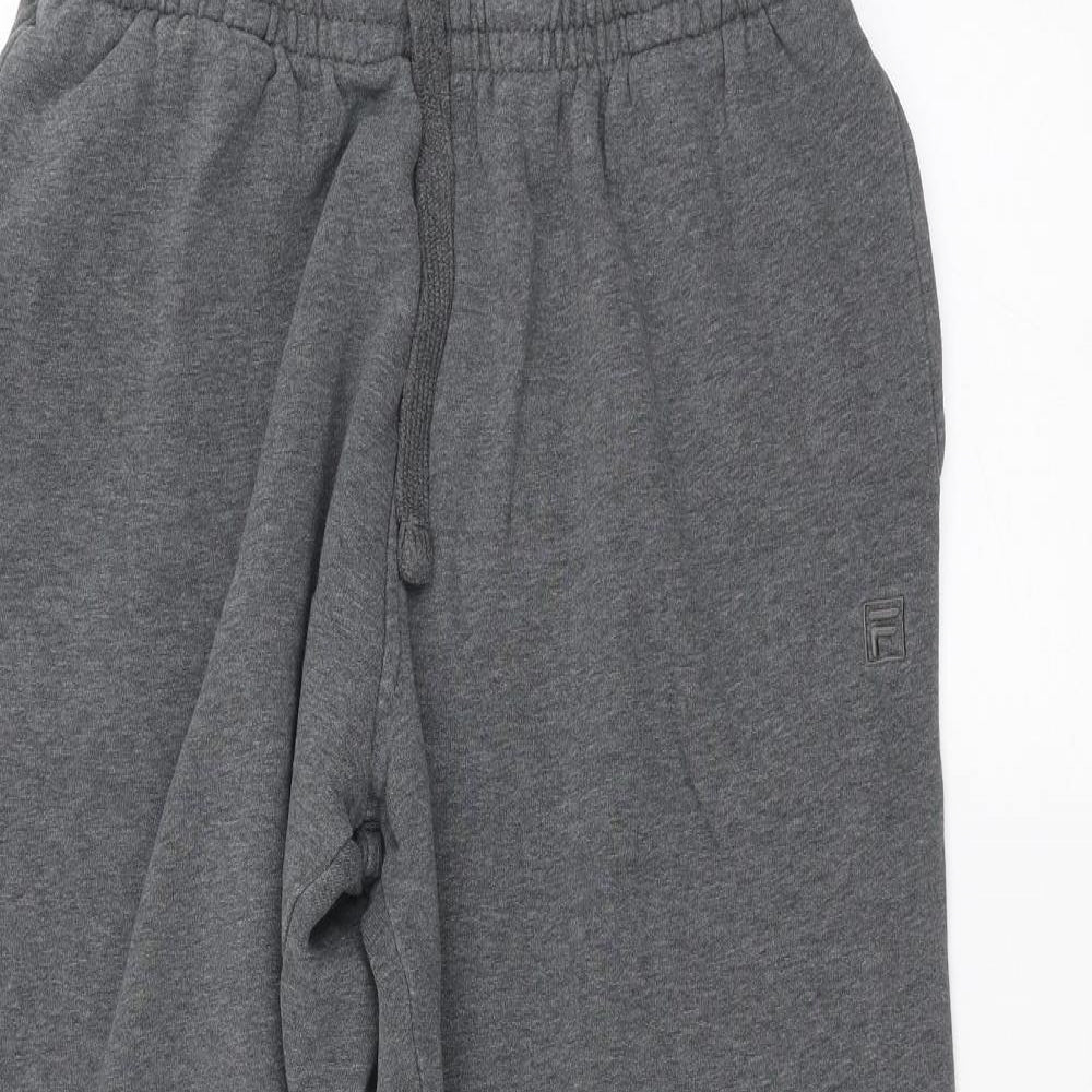 FILA Mens Grey   Sweatpants Trousers Size L L25 in