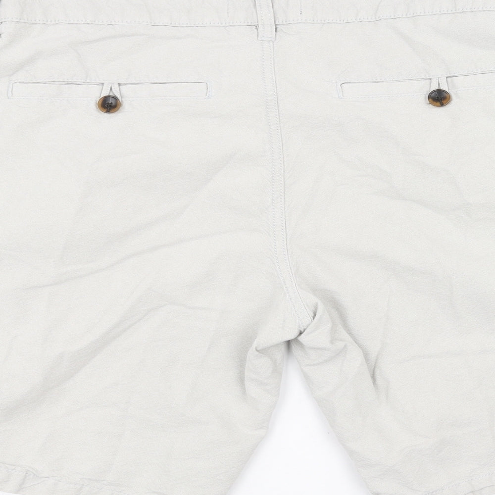 F&F Mens White   Chino Shorts Size 36 in