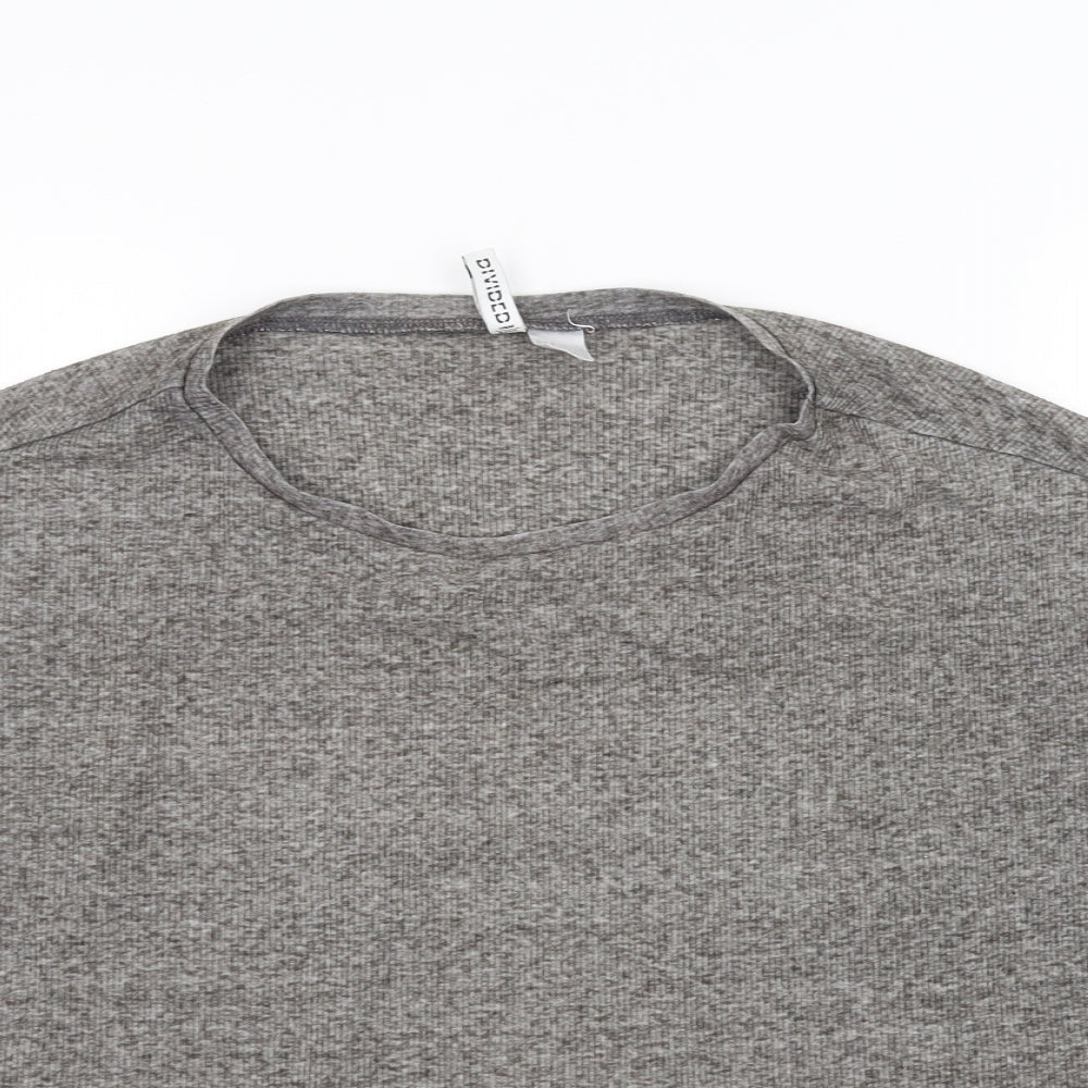 H&M Womens Grey   Basic T-Shirt Size S