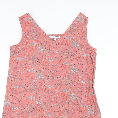 NEXT Womens Pink Floral  Basic T-Shirt Size 8