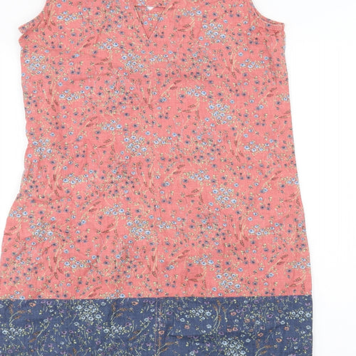 NEXT Womens Pink Floral  Basic T-Shirt Size 8