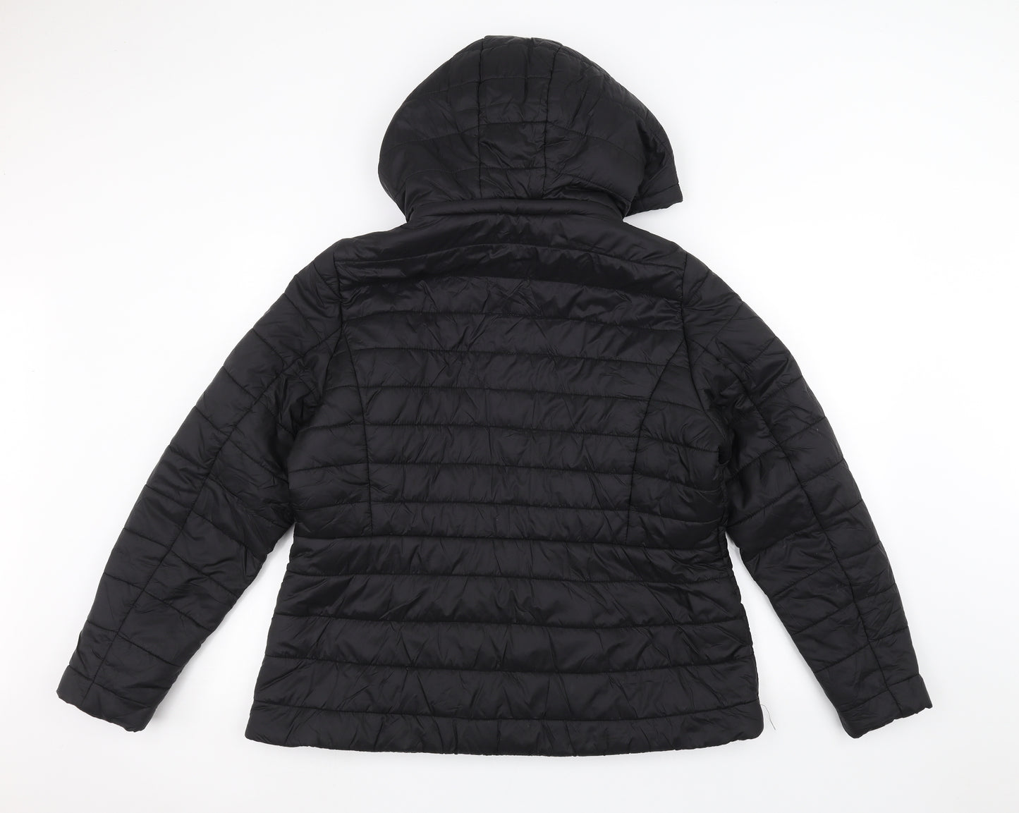 F&F Womens Black   Puffer Jacket Coat Size 16