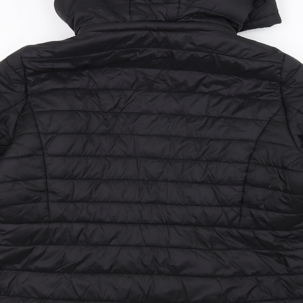 F&F Womens Black   Puffer Jacket Coat Size 16