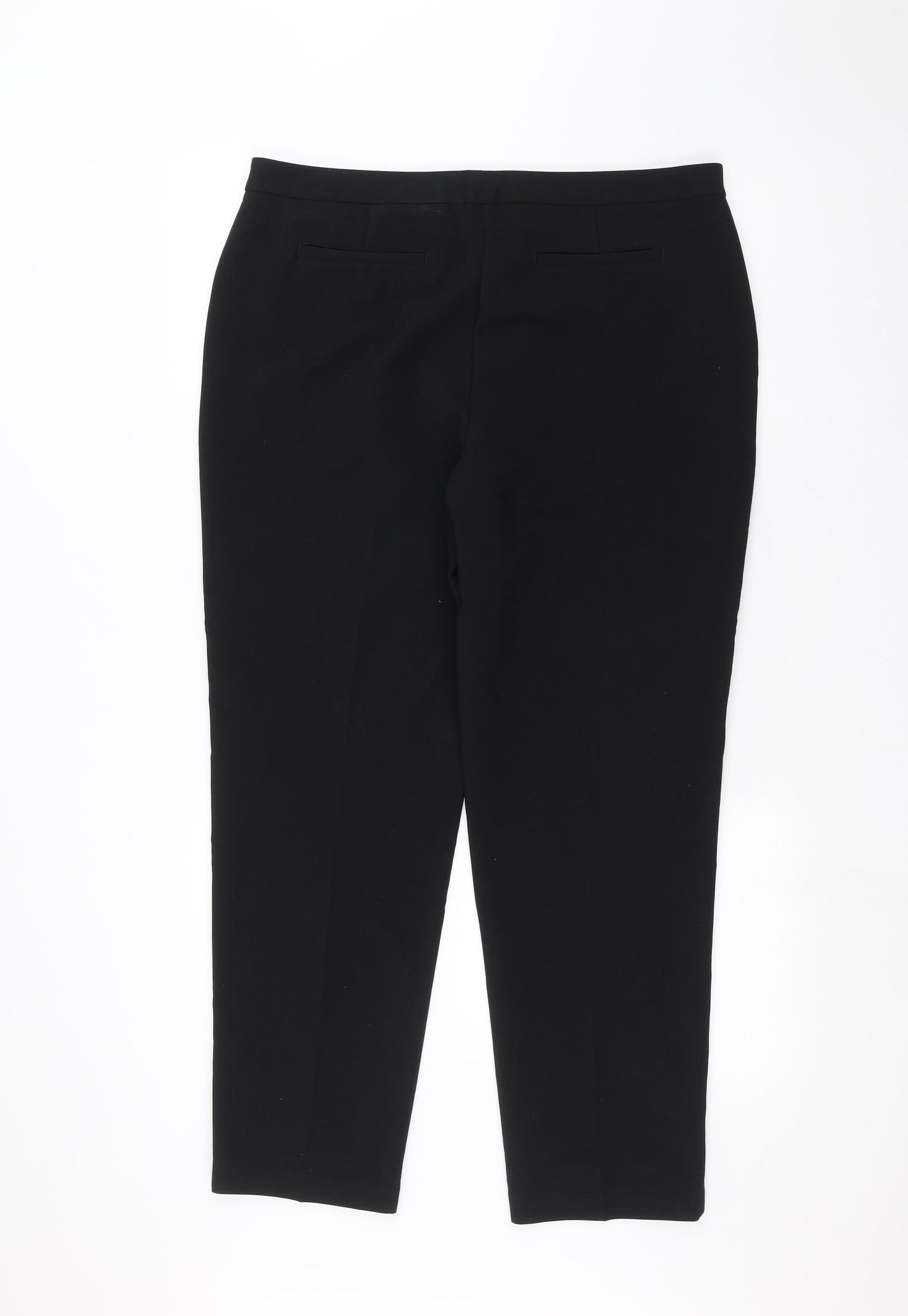F&F Womens Black   Trousers  Size 14 L26 in