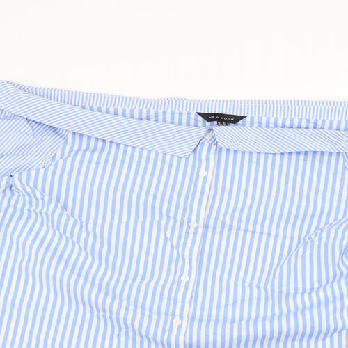 New Look Womens Blue   Basic Button-Up Size 16