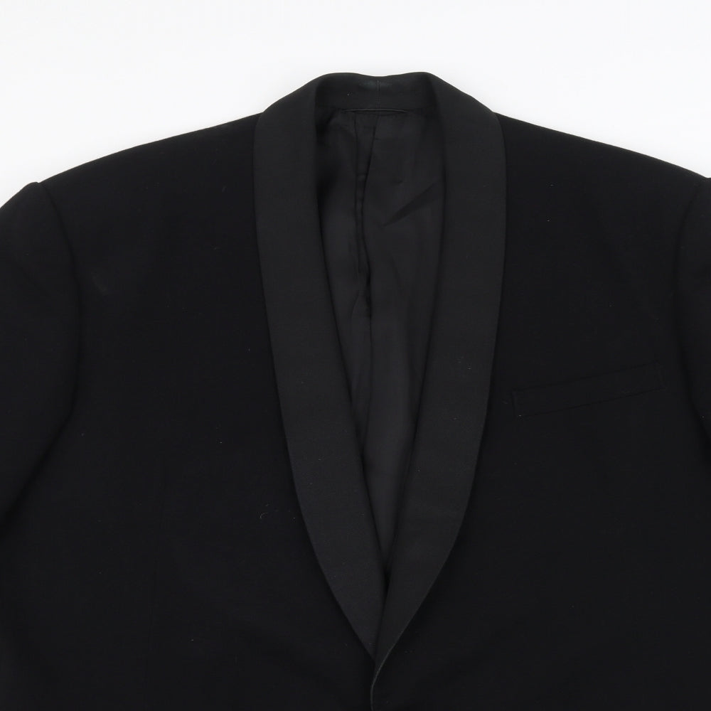 crossmans Mens Black   Jacket Suit Jacket Size 40