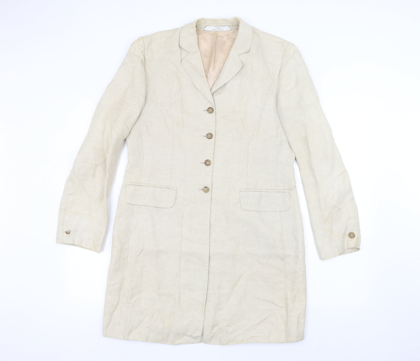 Marks and Spencer Womens Beige   Jacket  Size 12