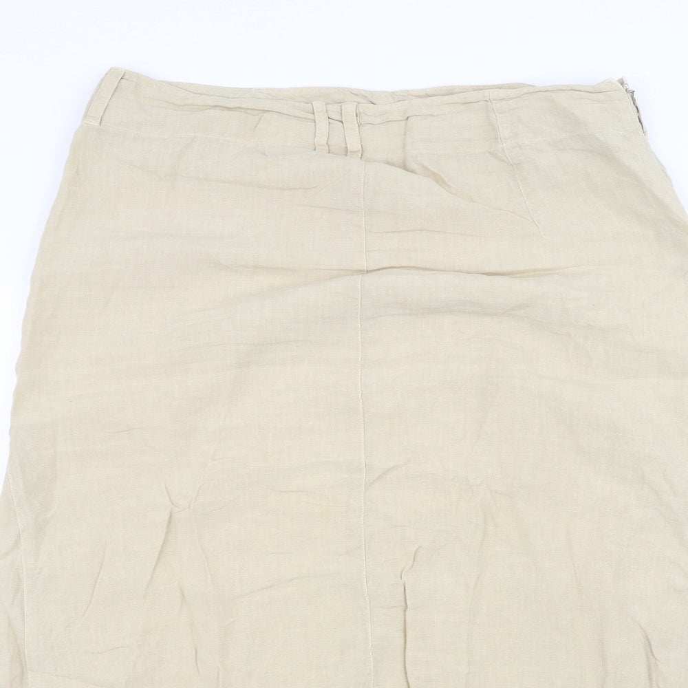 Weekend Womens Beige   A-Line Skirt Size 14