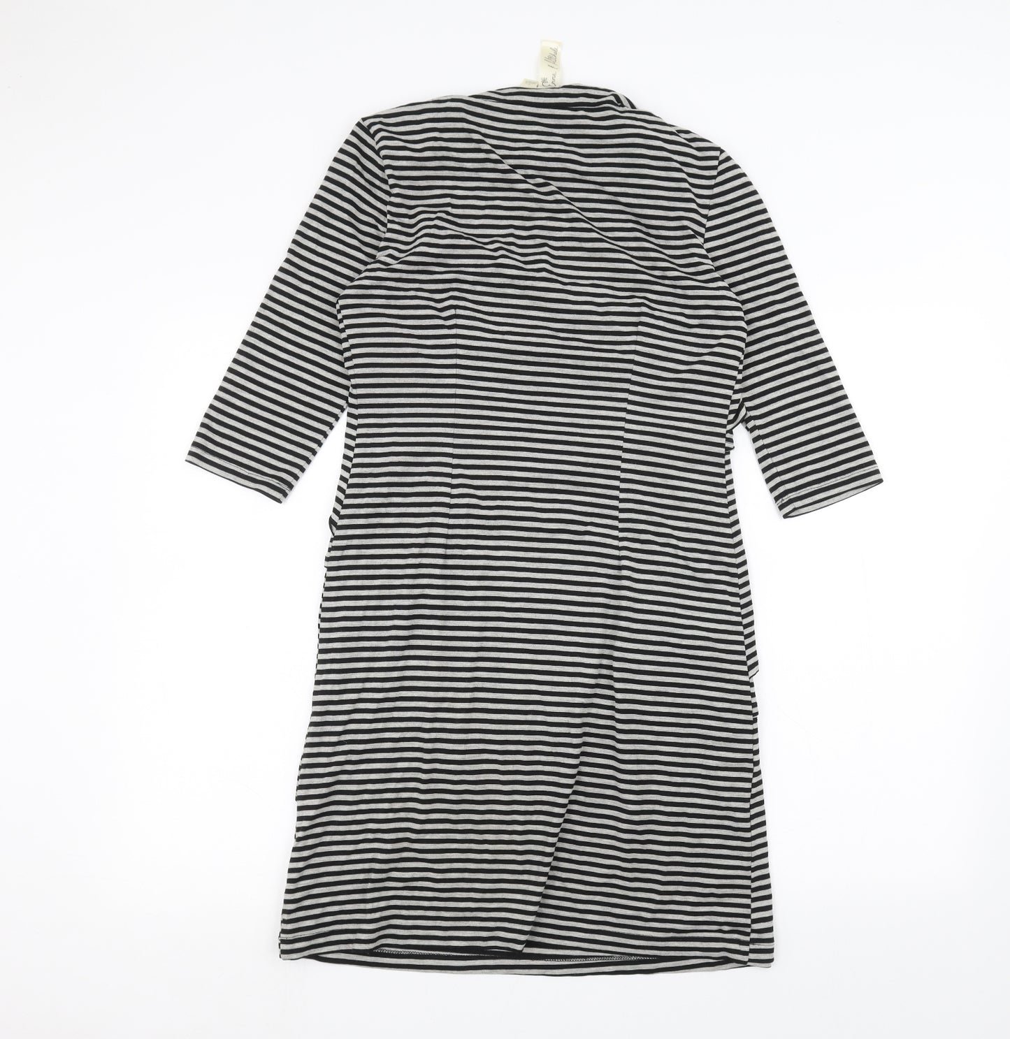 Emma & Michele Womens White Striped  A-Line  Size S