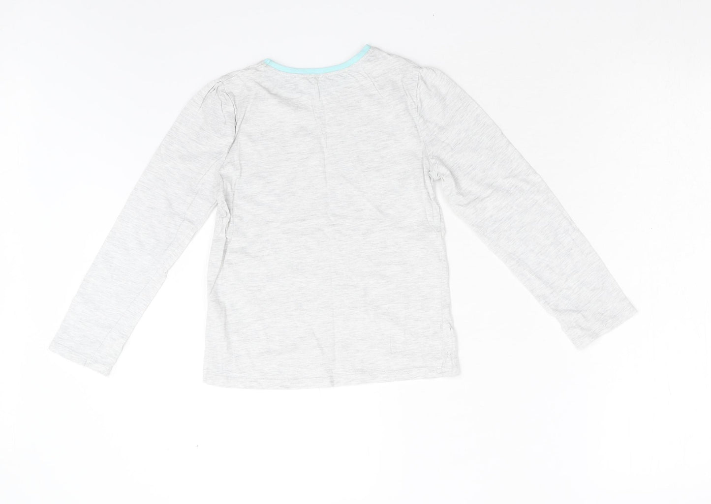 George Girls Grey   Basic T-Shirt Size 8-9 Years