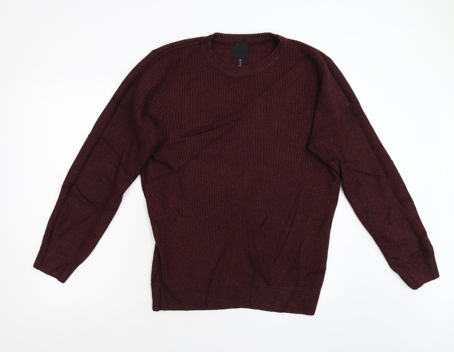 H&M Mens Red  Knit Pullover Jumper Size L