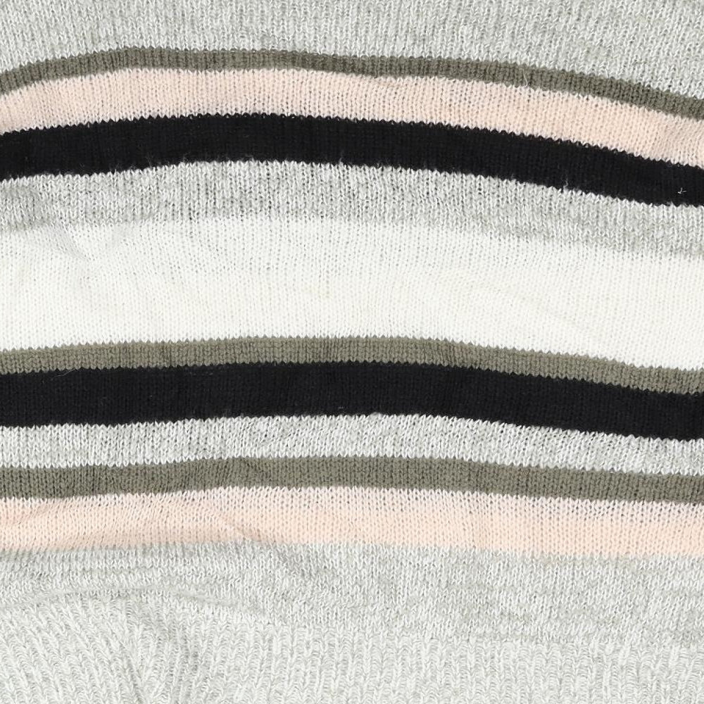 New Look Womens Multicoloured Striped Knit Pullover Jumper Size M