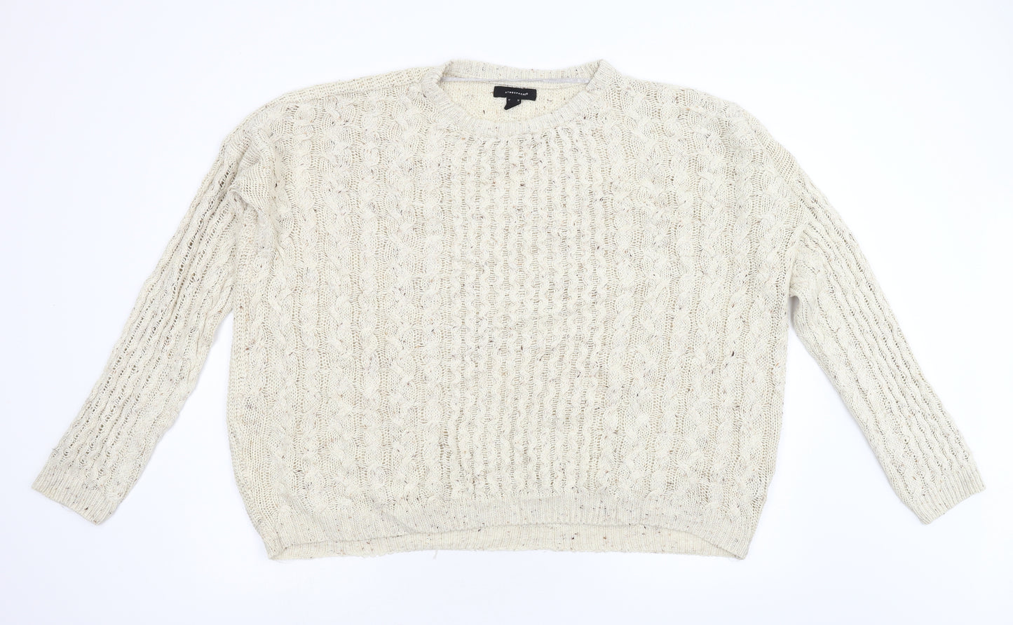 Primark Womens Beige  Knit Pullover Jumper Size 16