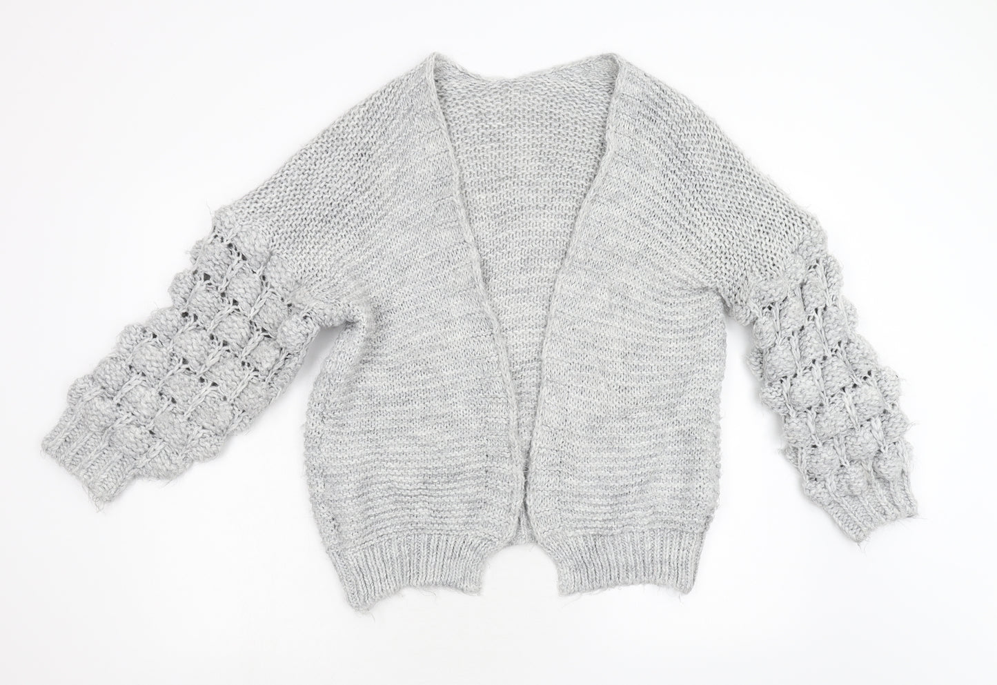 Preworn Womens Grey  Knit Cardigan Jumper Size M