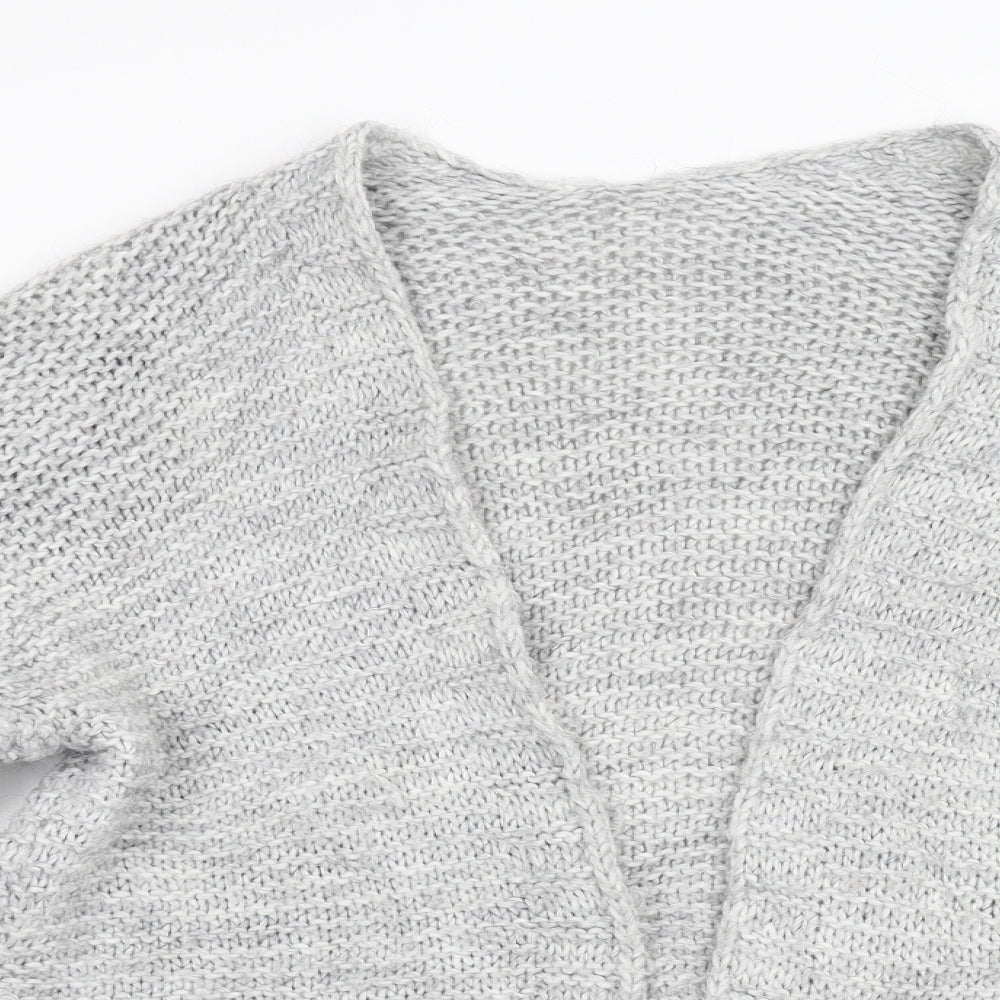 Preworn Womens Grey  Knit Cardigan Jumper Size M
