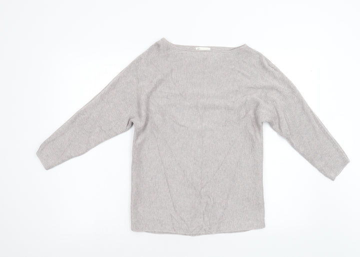 H&M Womens Beige Knit Pullover Jumper Size XS