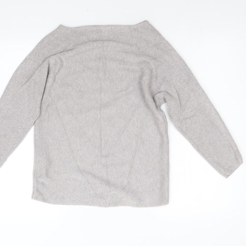 H&M Womens Beige  Knit Pullover Jumper Size XS