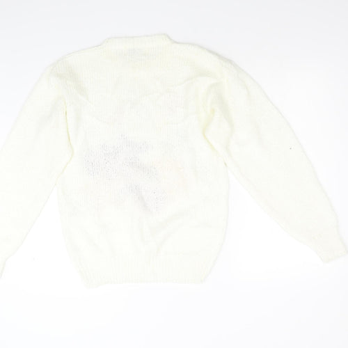Soft Wear Womens Ivory  Knit Pullover Jumper Size M