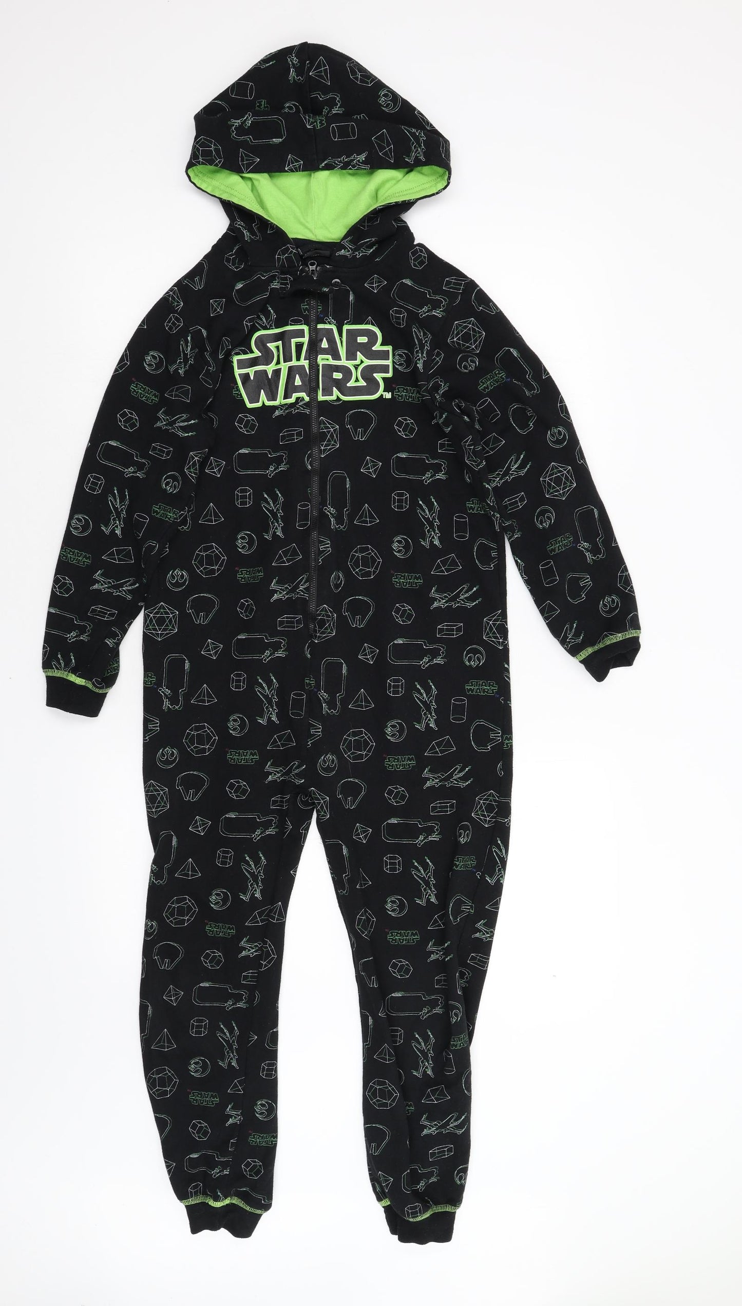 Primark Boys Black Geometric   One Piece Size 9-10 Years  - Star Wars