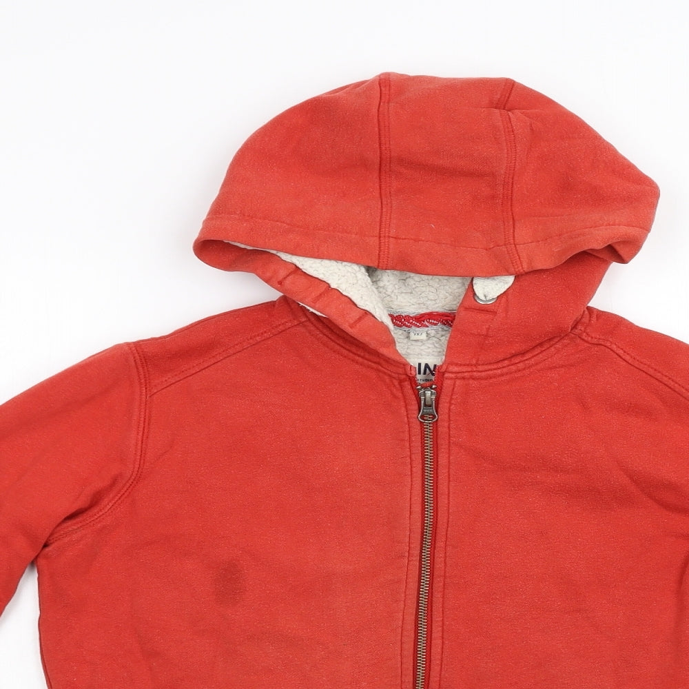 M&S Boys Orange   Full Zip Hoodie Size 11-12 Years