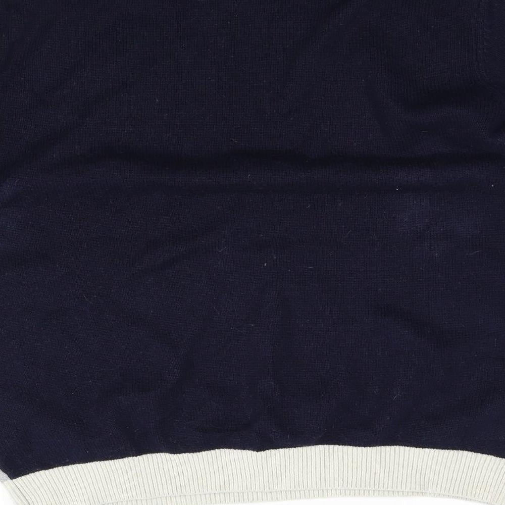 Melika Mens Grey  Knit Pullover Jumper Size S