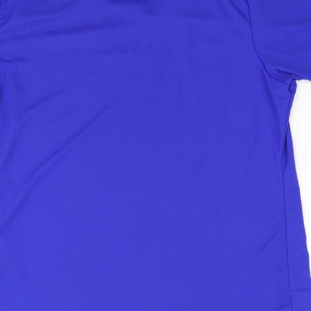 adidas Mens Blue Striped  Basic T-Shirt Size XL