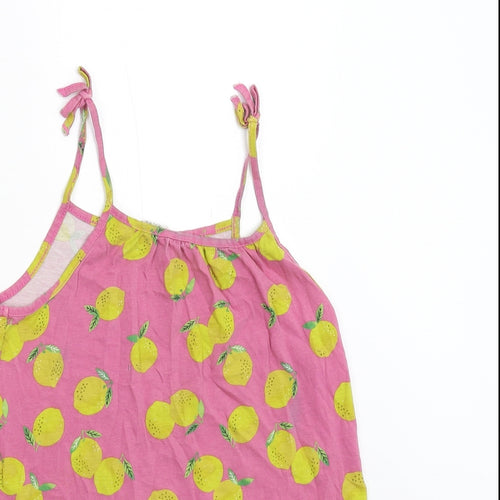 H&M Girls Pink   Basic Tank Size 8-9 Years  - Lemons