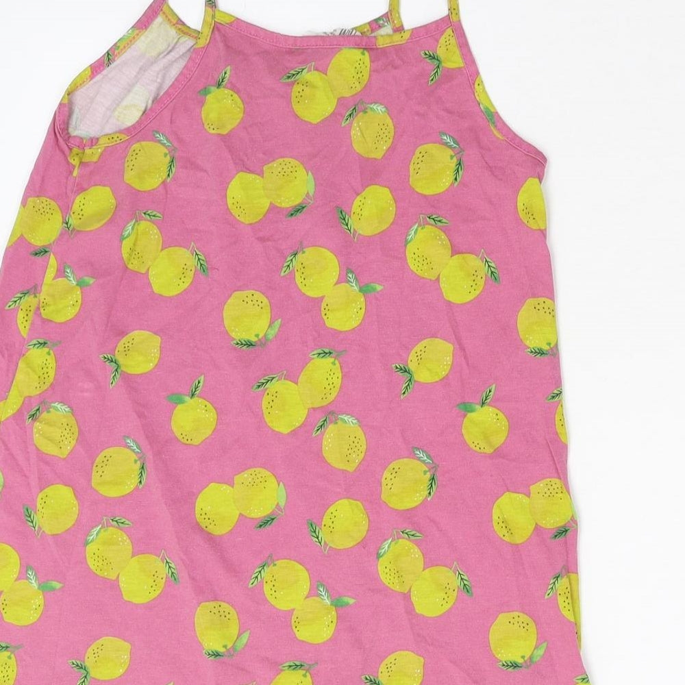 H&M Girls Pink   Basic Tank Size 8-9 Years  - Lemons