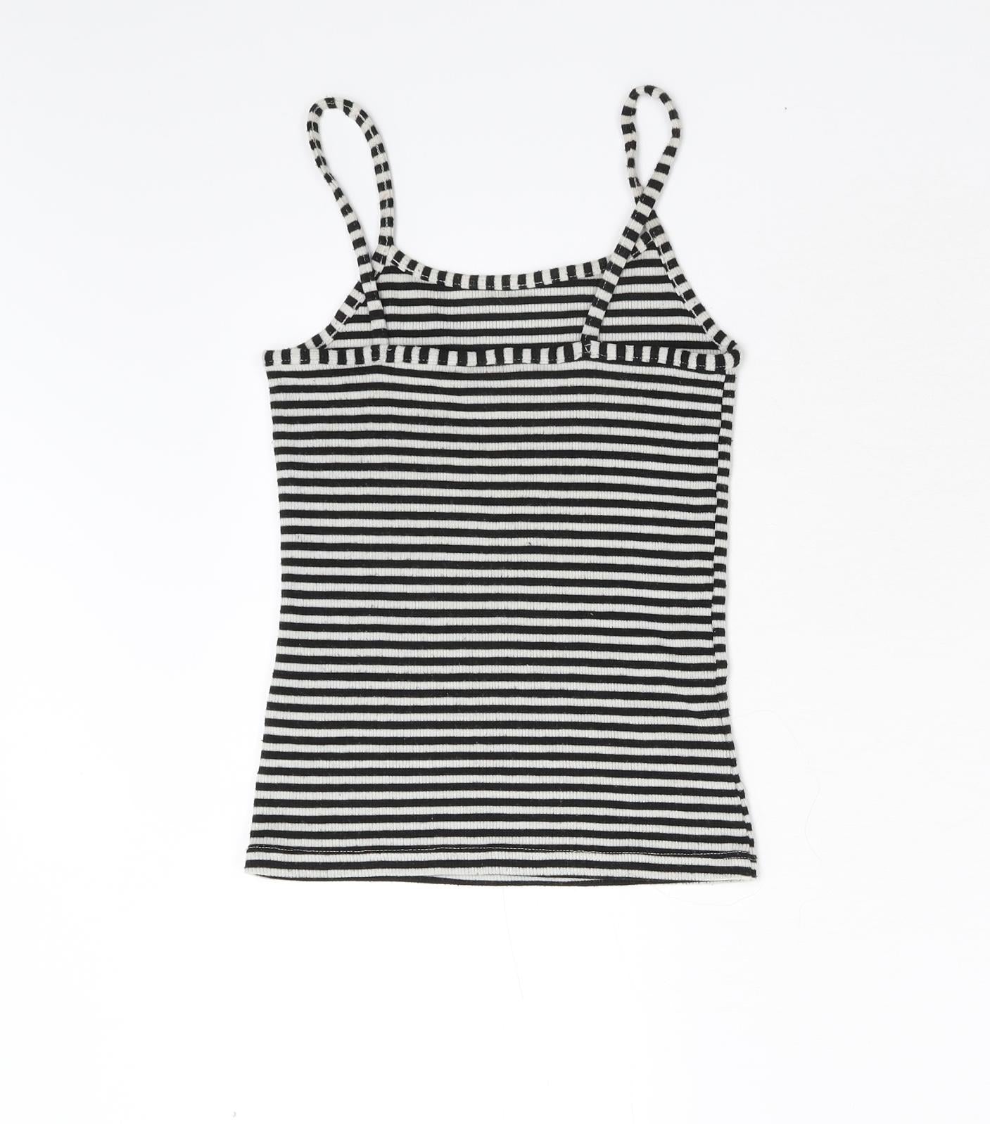 TU Girls Multicoloured Striped  Basic Tank Size 8 Years