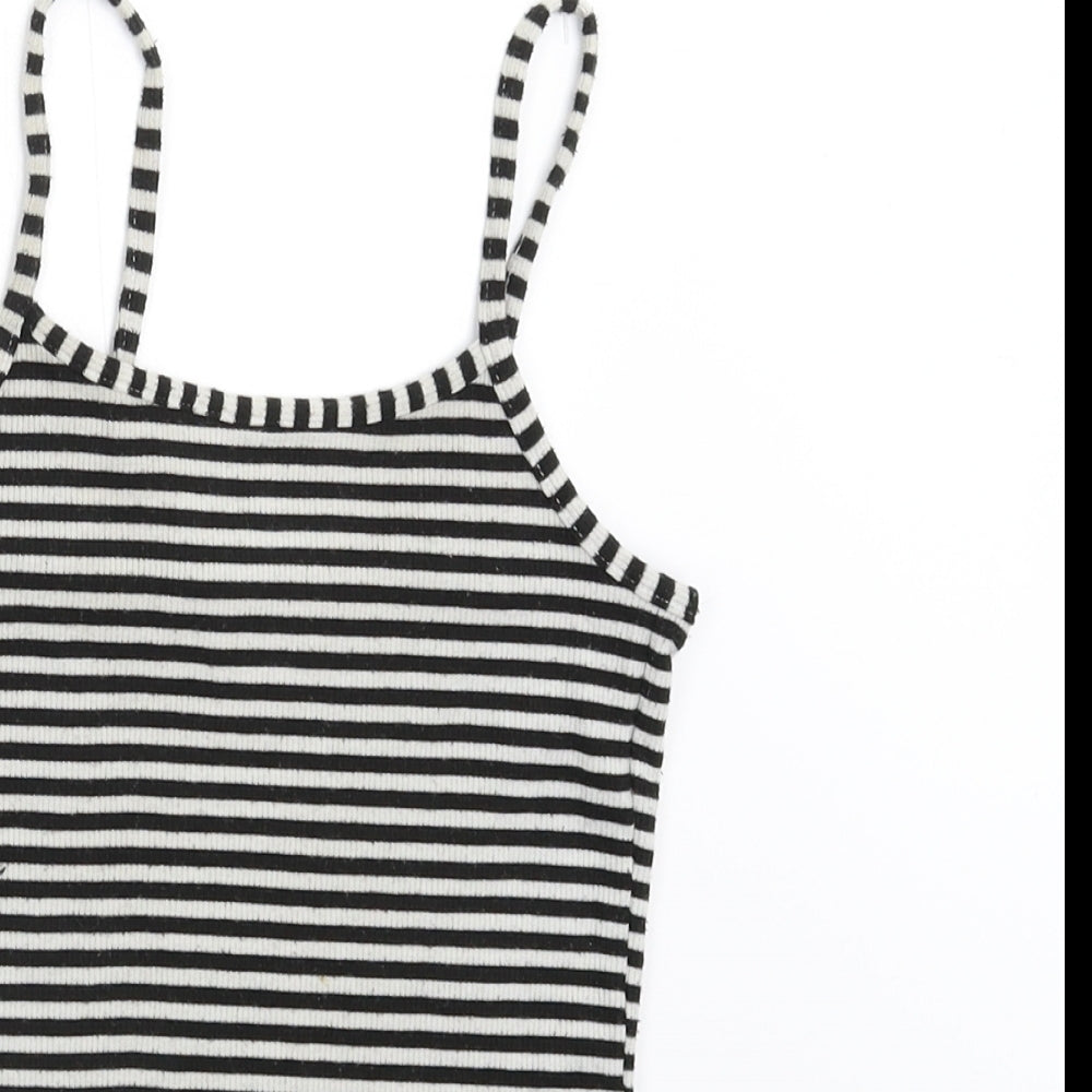 TU Girls Multicoloured Striped  Basic Tank Size 8 Years