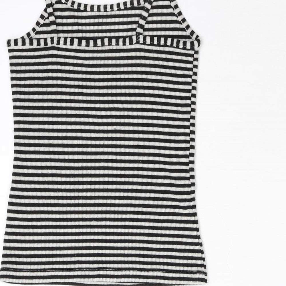 TU Girls Multicoloured Striped  Basic Tank Size 8 Years