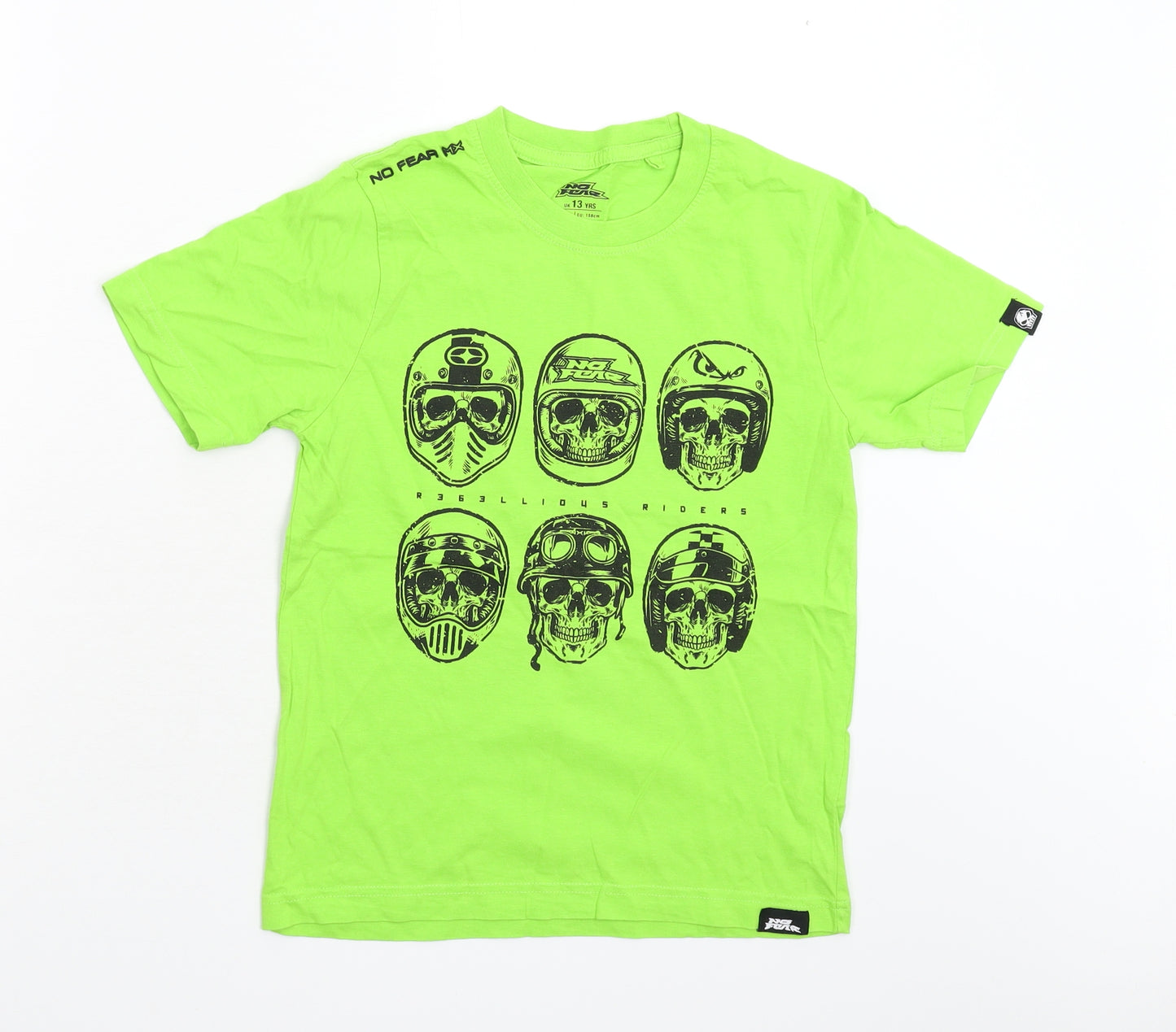 No Fear Boys Green   Basic T-Shirt Size 13 Years