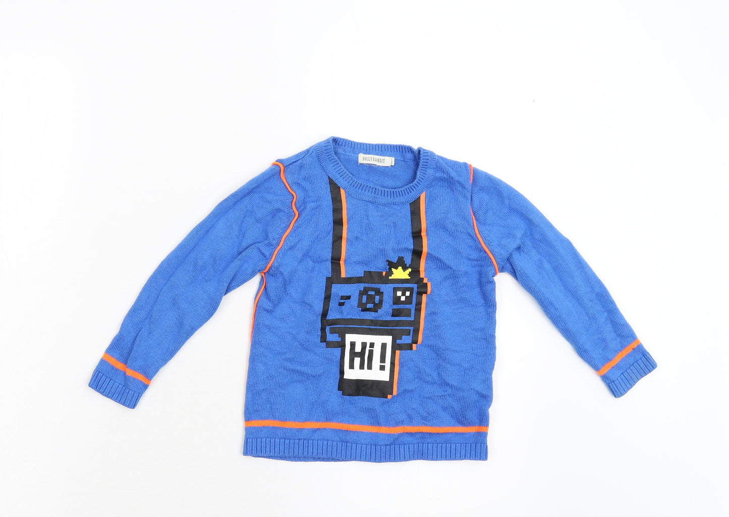 Billy Bandit Boys Blue   Pullover Jumper Size 3 Years