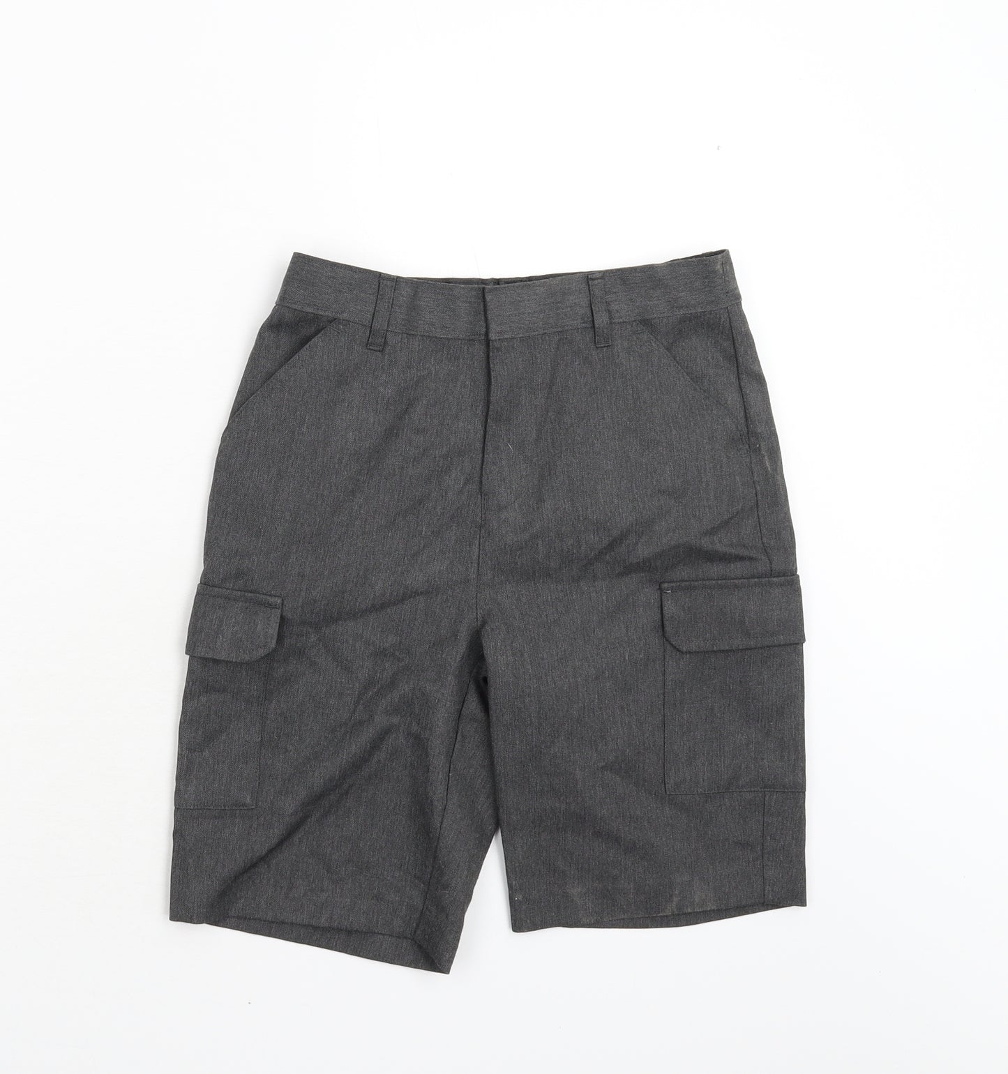 Matalan School Wear Boys Grey   Cargo Shorts Size 10 Years - School