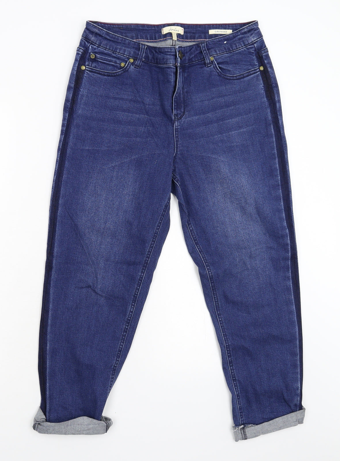 Joules Womens Blue  Denim Tapered Jeans Size 12 L26 in