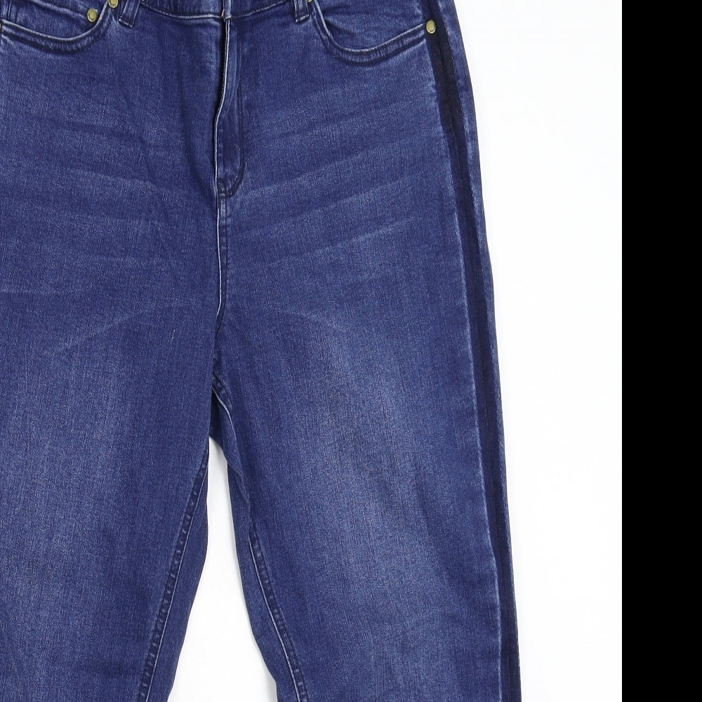 Joules Womens Blue  Denim Tapered Jeans Size 12 L26 in