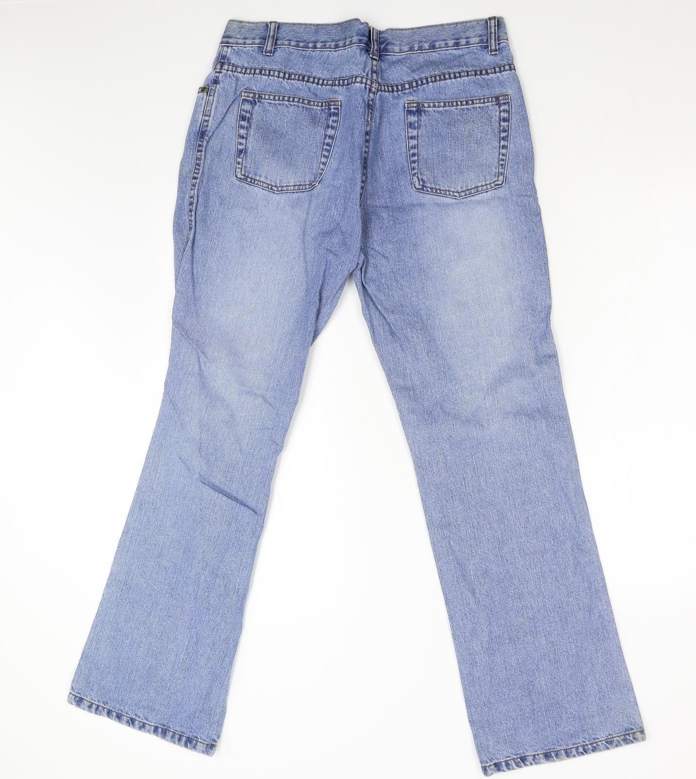 Cherokee Womens Blue  Denim Straight Jeans Size 14 L30 in