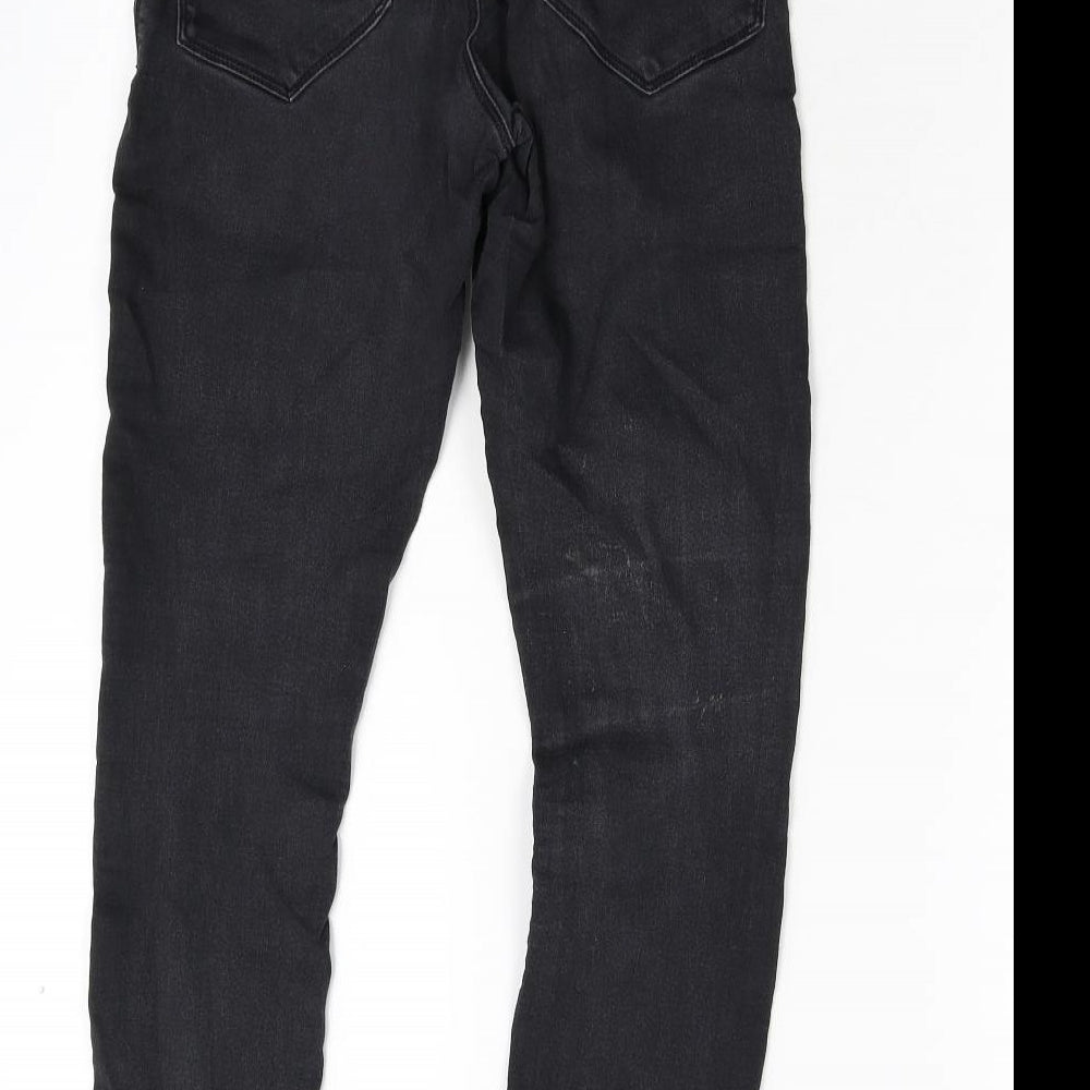 Dorothy Perkins Womens Black  Denim Skinny Jeans Size 10 L26 in