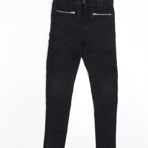 Destination Girls Black  Denim Skinny Jeans Size 11 Years