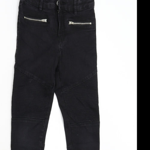 Destination Girls Black  Denim Skinny Jeans Size 11 Years
