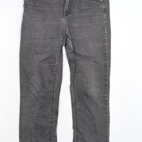 RJ Simply ROCKS Womens Grey  Denim Straight Jeans Size 32 L27 in