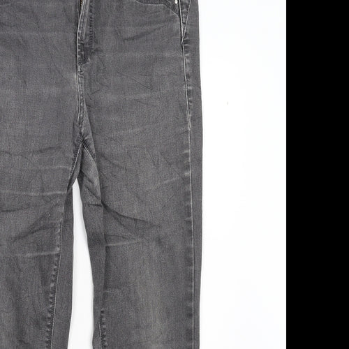 RJ Simply ROCKS Womens Grey  Denim Straight Jeans Size 32 L27 in