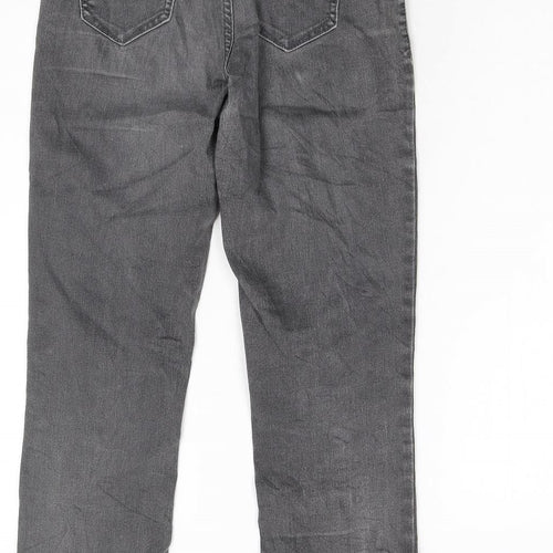 RJ Simply ROCKS Womens Grey  Denim Straight Jeans Size 32 L27 in