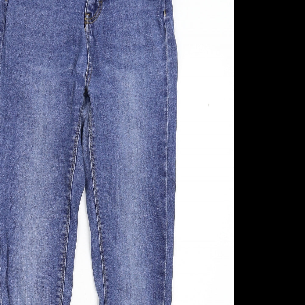 Primark Womens Blue  Denim Tapered Jeans Size 10 L25 in