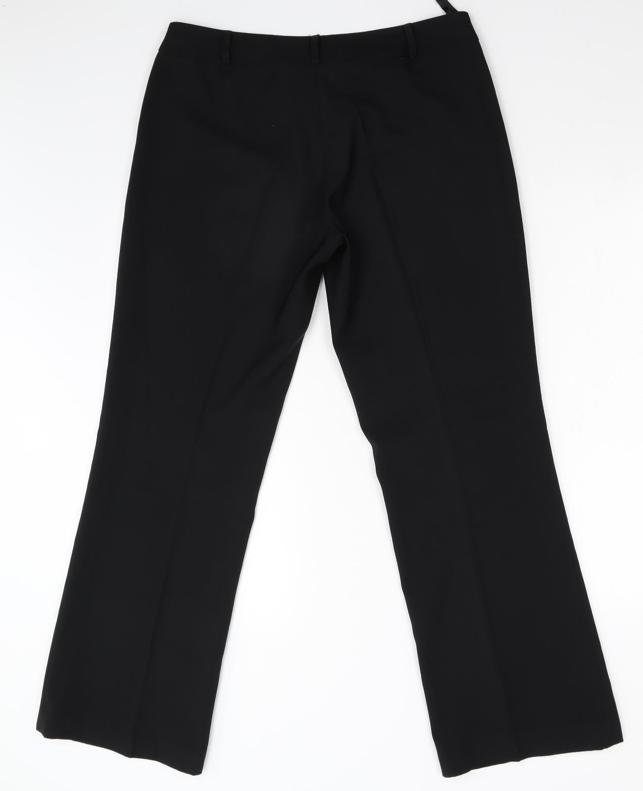South Womens Black   Trousers  Size 12 L29 in