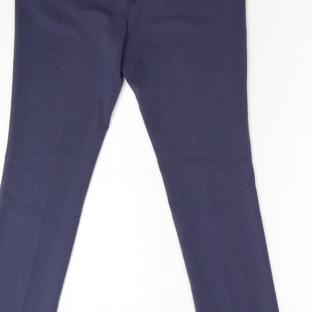 M&S Womens Blue   Trousers  Size 10 L30 in