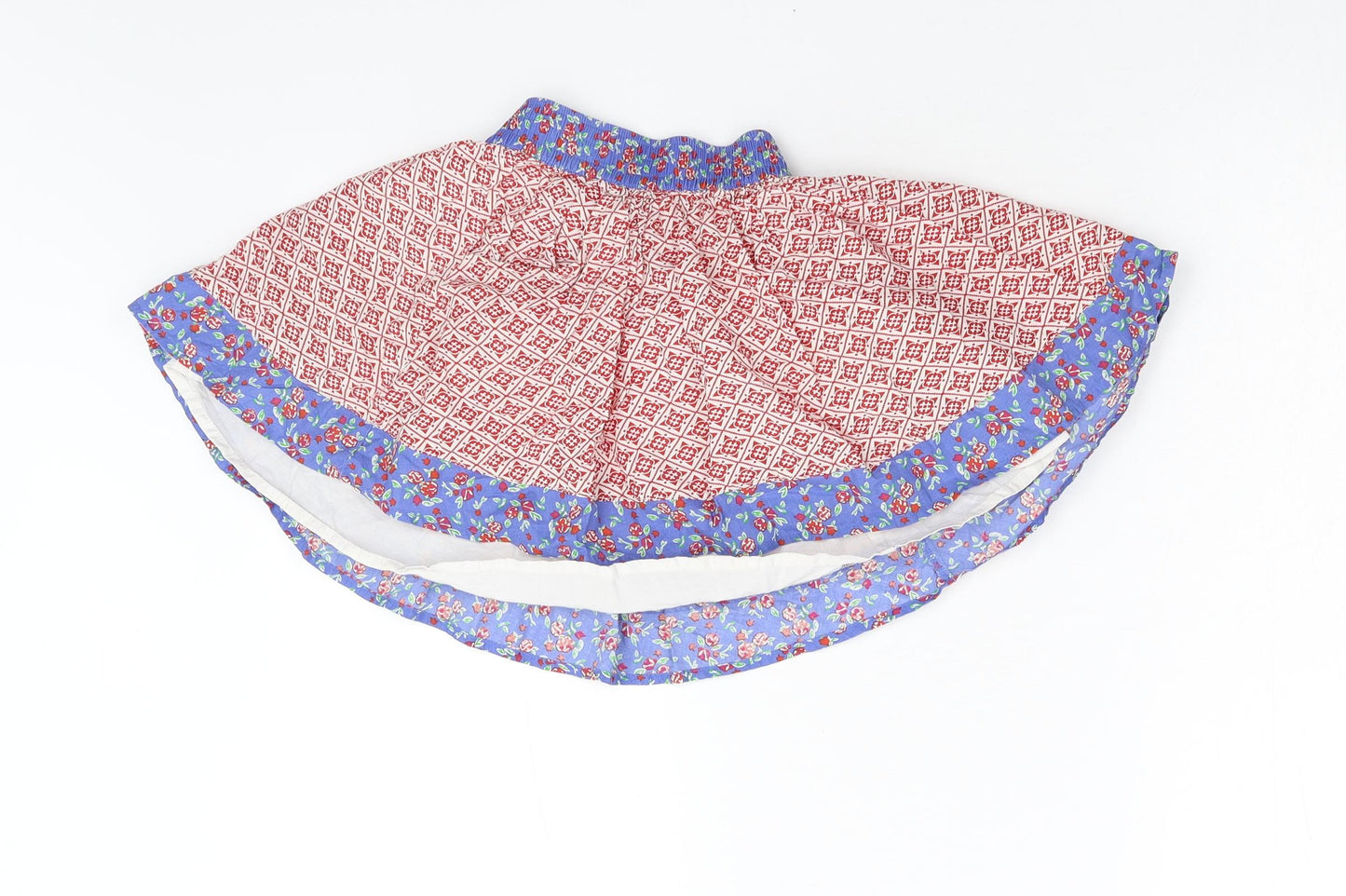 Nutmeg Girls Multicoloured Geometric  Flare Skirt Size 4-5 Years