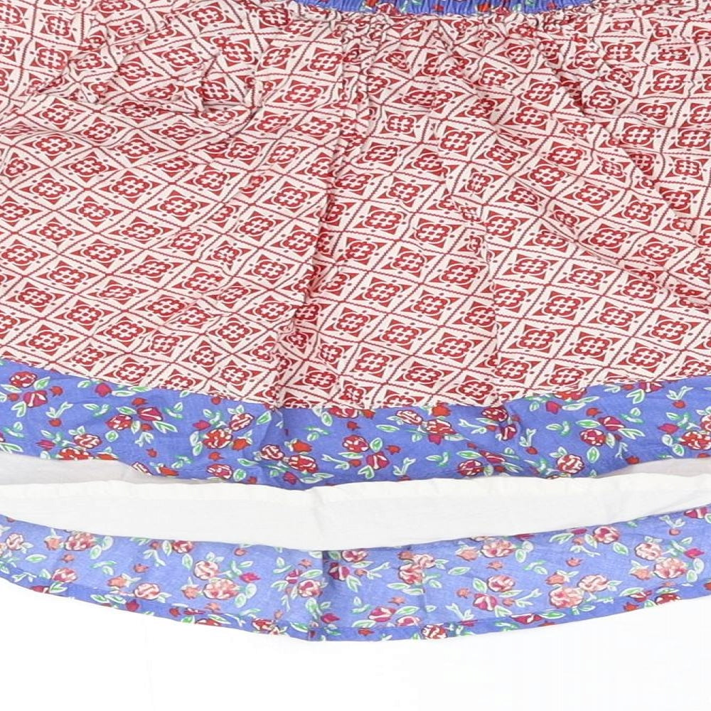 Nutmeg Girls Multicoloured Geometric  Flare Skirt Size 4-5 Years