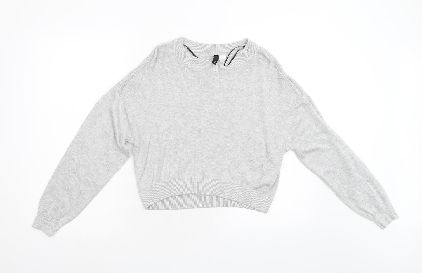 H&M Womens Grey  Knit Pullover Jumper Size S