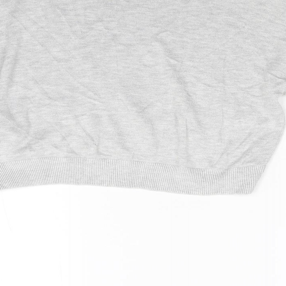 H&M Womens Grey  Knit Pullover Jumper Size S